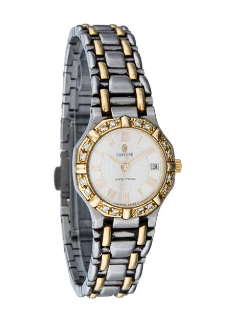 concord saratoga watch with diamonds